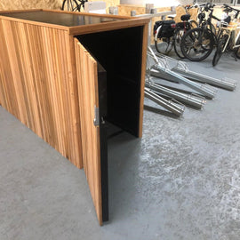 WOODEN BIKE LOCKER (Minimum order = 10 sets)